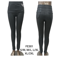 Spodnie Skórzane damskie     FE301  Roz  S-4XL  1 kolor  